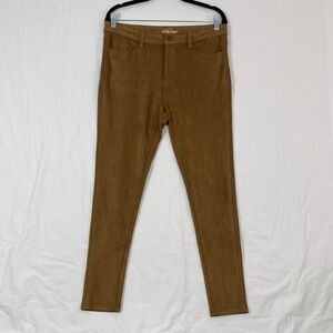 Lola Jeans Isabel SCML Mid Rise Skinny Faux Suede Pants